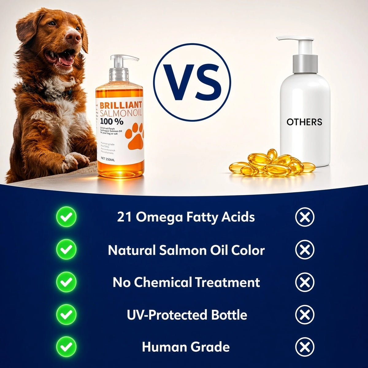 Brilliant Salmon Oil™ - Daily Coat & Joint Support